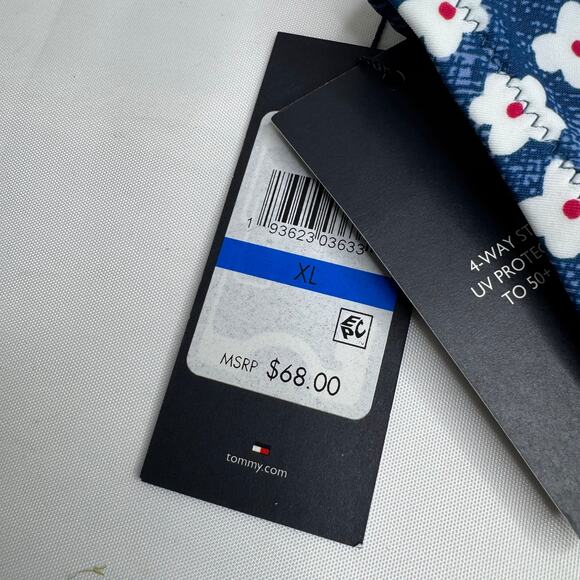 Tommy Hilfiger Floral Scalloped High-Waist Swimsuit Bottoms NWT - Picture 9 of 11